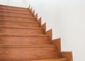 Wooden staircase interior Royalty Free Stock Photo