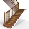 Wooden staircase