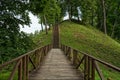 Wooden staircase, Vytautas hill, Birstonas Lithuania