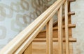 Wooden stairs Royalty Free Stock Photo