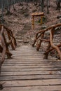 Wooden stairs Royalty Free Stock Photo