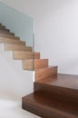 Wooden stairs Royalty Free Stock Photo