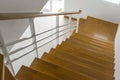 Wooden stairs in the house