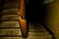 Wooden stairs in old house Royalty Free Stock Photo