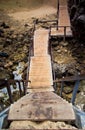 Wooden stairs to the beach Royalty Free Stock Photo