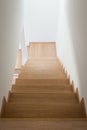 Wooden stairway in house Royalty Free Stock Photo