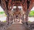 Wooden stairway of Sanctuary of truth exit Royalty Free Stock Photo