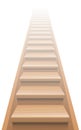 Wooden Stairway To Heaven Royalty Free Stock Photo