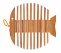 Wooden stand as skeleton fish