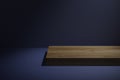 Wooden stand for display, luxury wooden porduct stand, empty wooden podium, concept stage showcase scene, 3D rendering