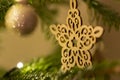 Wooden Star Shaped Christmas Tree Decoration