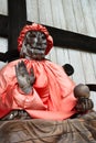 Wooden statue of Buddha Binzuru.