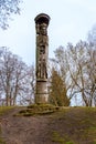 Wooden statue of Grand Duke of Lithuania Vytautas. Trakai