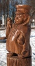 Wooden statue, russian souvenir.