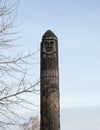 Wooden statue of the Slavic god Perun
