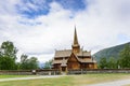 Wooden stave church of Lom in Norway