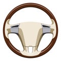 Wooden steering wheel