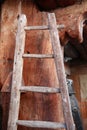 Wooden step ladder Royalty Free Stock Photo