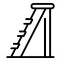 Wooden step ladder icon, outline style Royalty Free Stock Photo