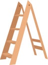 Wooden Step Ladder Royalty Free Stock Photo