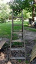 Wooden stepladder