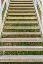 Wooden steps heading down over the beach and sand dunes at Lowestoft Suffolk Royalty Free Stock Photo