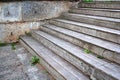 Wooden steps in the Park, close-up photos. brown wooden staircase. Wooden staircase in the open air.