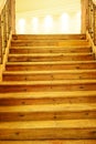 Wooden steps to light Royalty Free Stock Photo