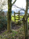 Wooden Stile on Ightenhill in Burnley in Lancashire