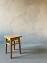 Wooden stool in room Royalty Free Stock Photo