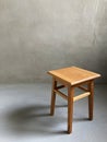 Wooden stool in room Royalty Free Stock Photo