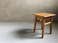 Wooden stool in room Royalty Free Stock Photo