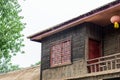 wooden storied building