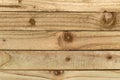 Wooden strips showing the knots, grain and texture of the wood Royalty Free Stock Photo