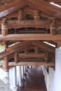 Wooden structure corridor of nanputuo temple