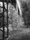 Wooden structure in the forest Royalty Free Stock Photo