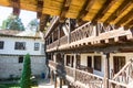 Wooden structures Troyan Monastery in Bulgaria