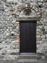 Wooden studded door