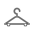 Wooden suit hanger vector icons set. Wooden icon. cloakroom illustration symbol collection.