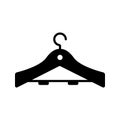 Wooden suit hanger vector icons set. Wooden icon. cloakroom illustration symbol collection.