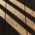 Diagonal shadows create contrast, suggesting sunlight filtering through Royalty Free Stock Photo