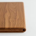 A wooden surface with a smooth, polished finish and natural grain patterns. It has a fl Royalty Free Stock Photo