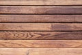 Wooden surface with water droplets in perspective. Water drops on wooden surface. Royalty Free Stock Photo
