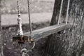 Wooden swing