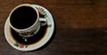 Background of a cup of coffee on the table
