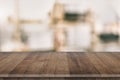 Wooden tabletop perspective for product placement Royalty Free Stock Photo
