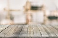 Wooden tabletop perspective for product placement Royalty Free Stock Photo