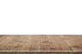 Wooden tabletop perspective for product placement Royalty Free Stock Photo