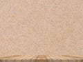 Wooden tabletop at tropical paper texture wall,Template mock up Royalty Free Stock Photo