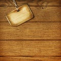 Wooden tag